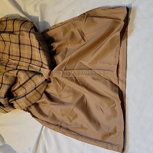 Vintage Lancaster Clothing Co Tan Plaid Lined Pencil Skirt Size 10 NWT - Picture 8 of 8